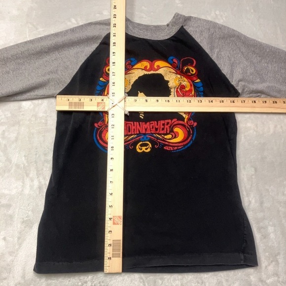 Vtg John Mayer Tour Merch Baseball T-Shirt Women's Medium 3/4 Raglan Sleeve # - Picture 3 of 5